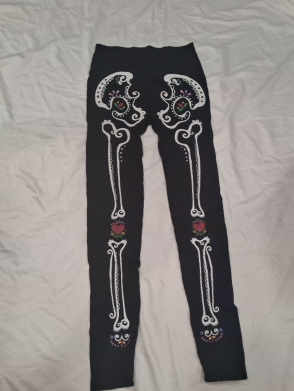 Women’s Black Decorative Leggings.